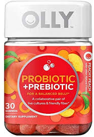 Amazon.com: Olly Prebiotics and Probiotics Gummy! 30 Gummies Peachy Peach  Flavor! 500 Million Bacillus Coagulans! Probiotics and Prebiotics for A  Balance Belly! Choose from 1 Pack, 2 Pack or 3 Pack (1